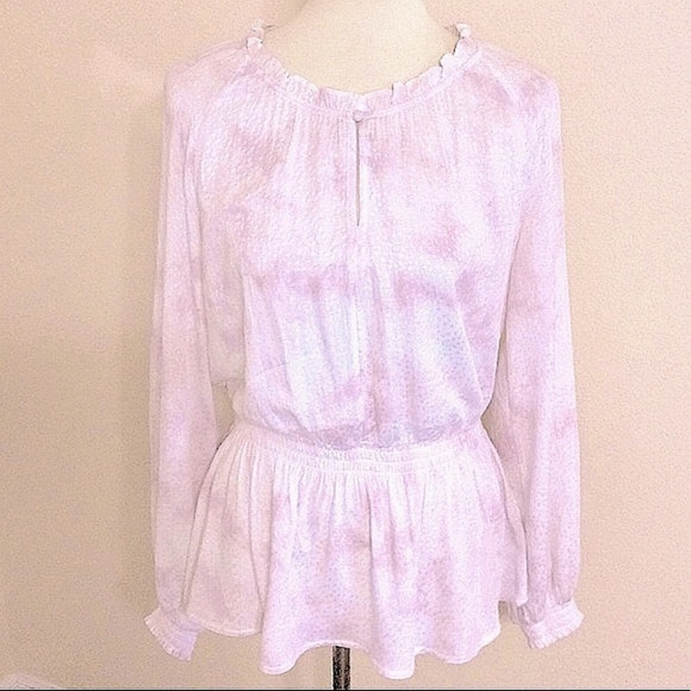 PopSugar Tye Dye Top Pink Top M